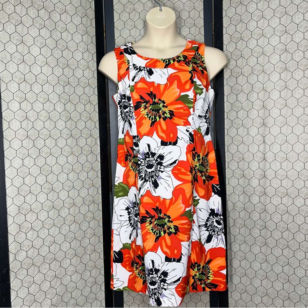 Dress Barn Floral Print Dress With Pockets